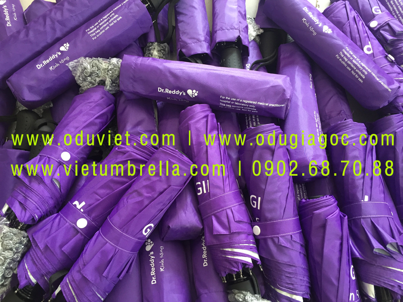 xưởng sản xuất ô dù cầm tay in logo quảng cáo
